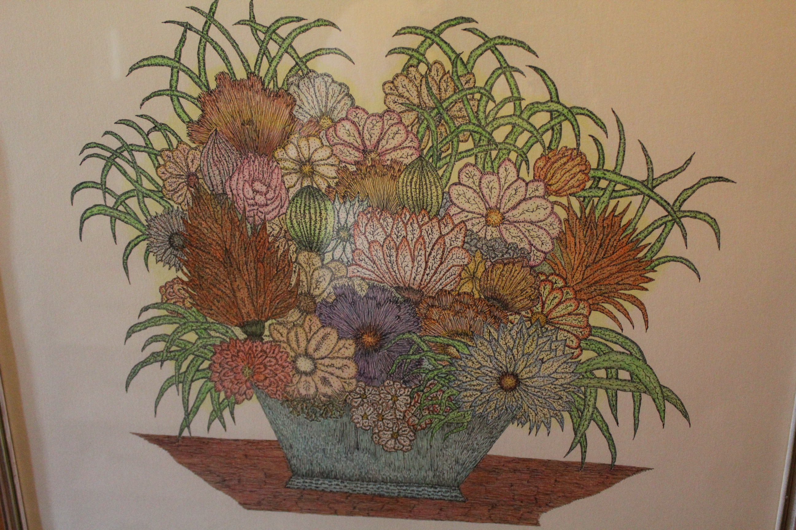 Technique traditionnelle encre aquarelle