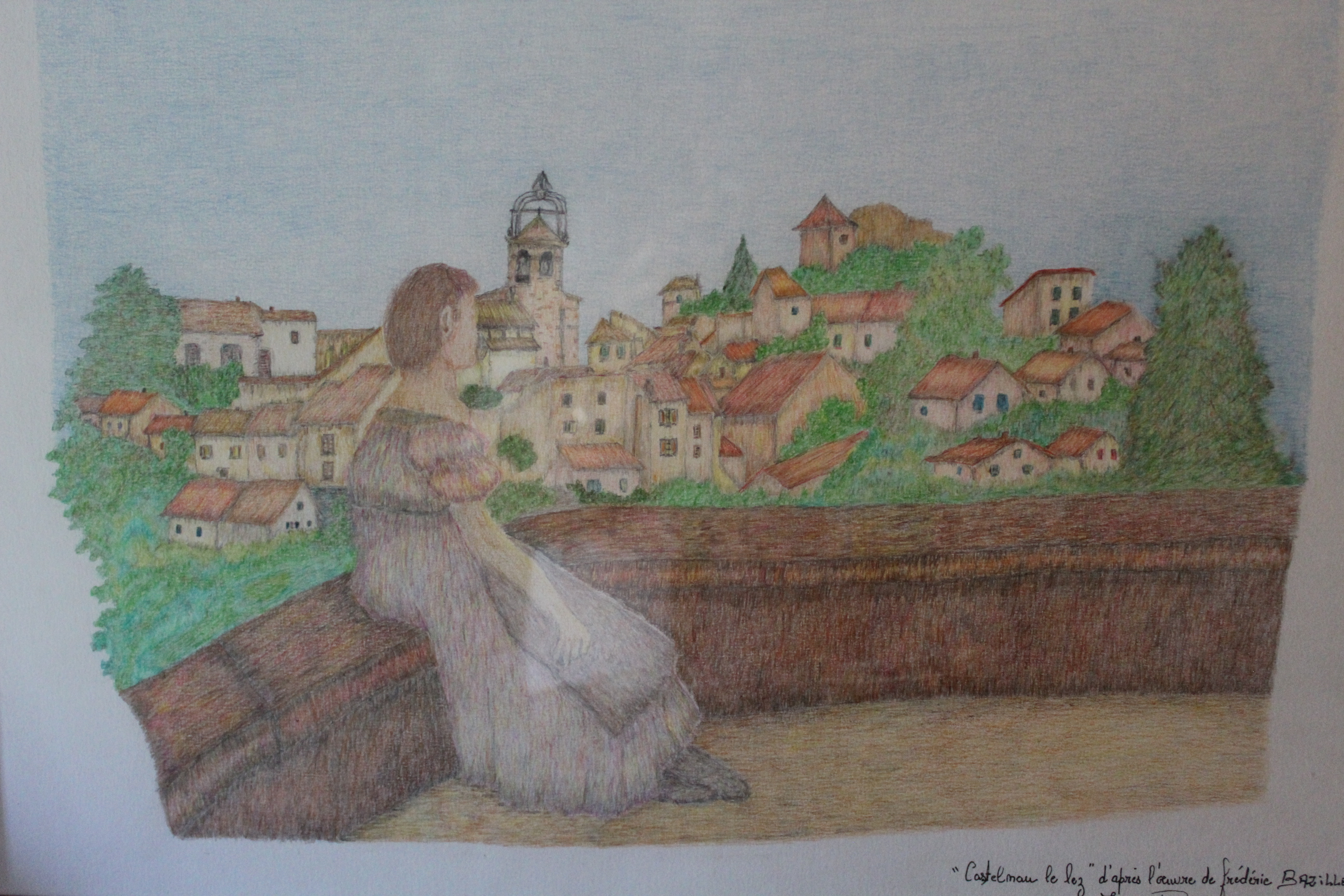 Œuvre encre de Chine série Nature 50x70cm