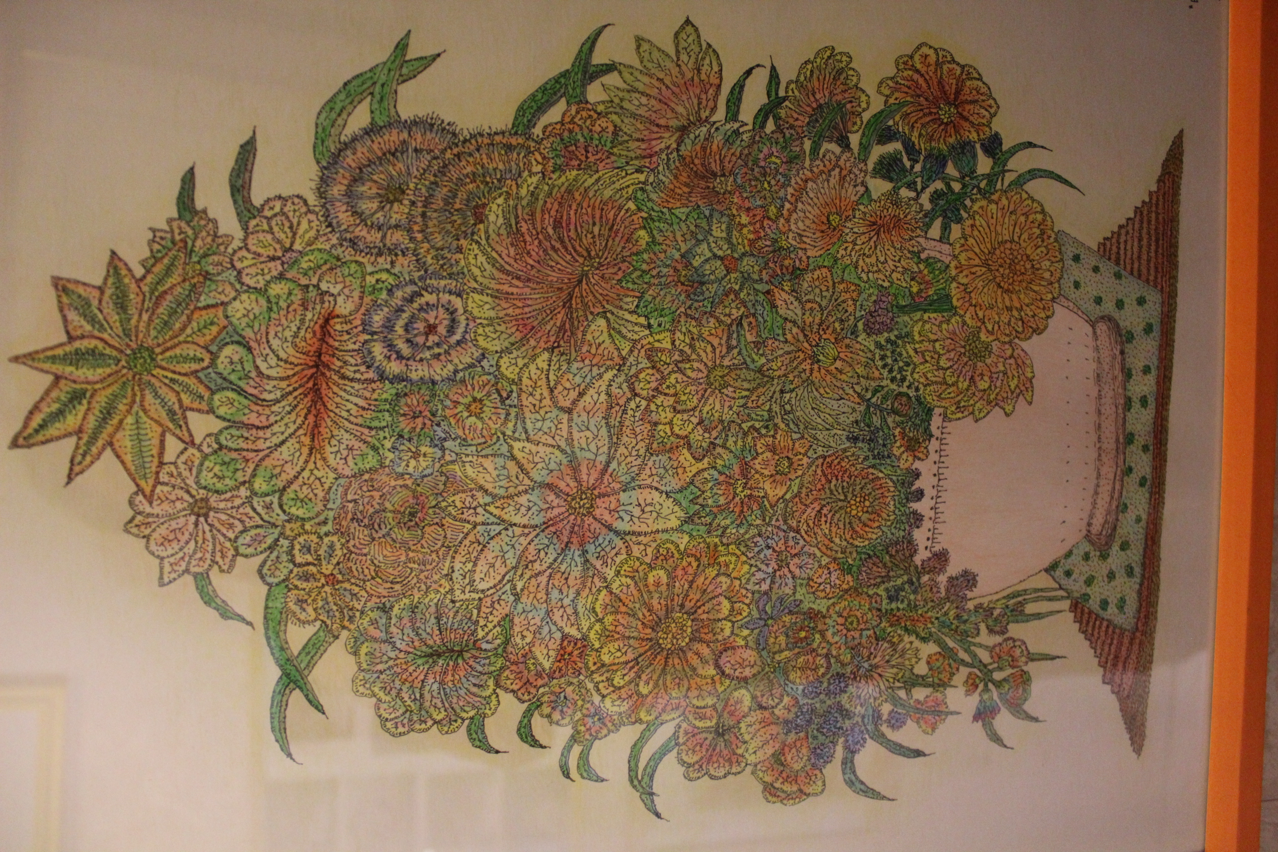 Œuvre encre de Chine série Nature 50x70cm