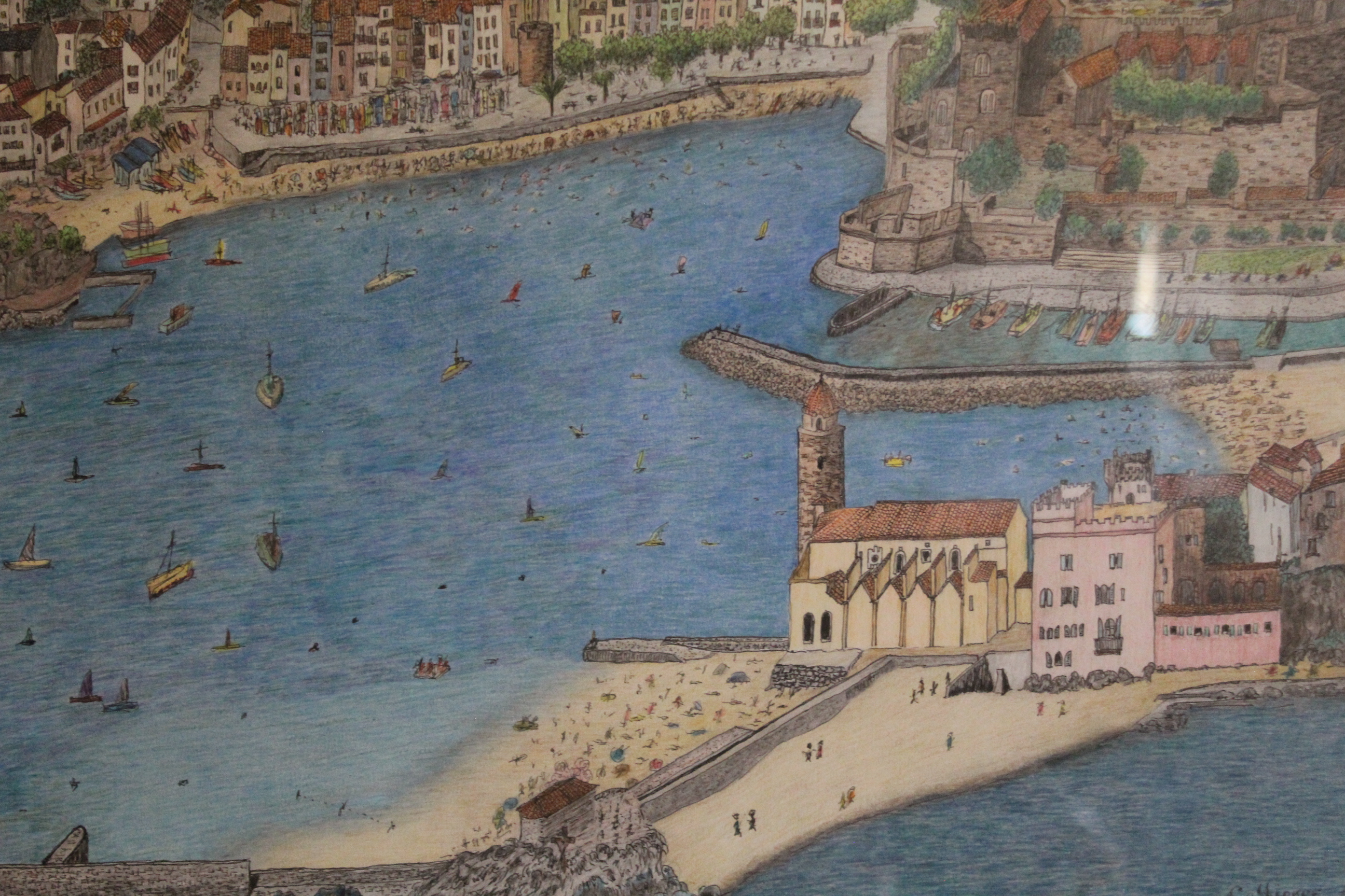 Œuvre encre de Chine série Nature 50x70cm