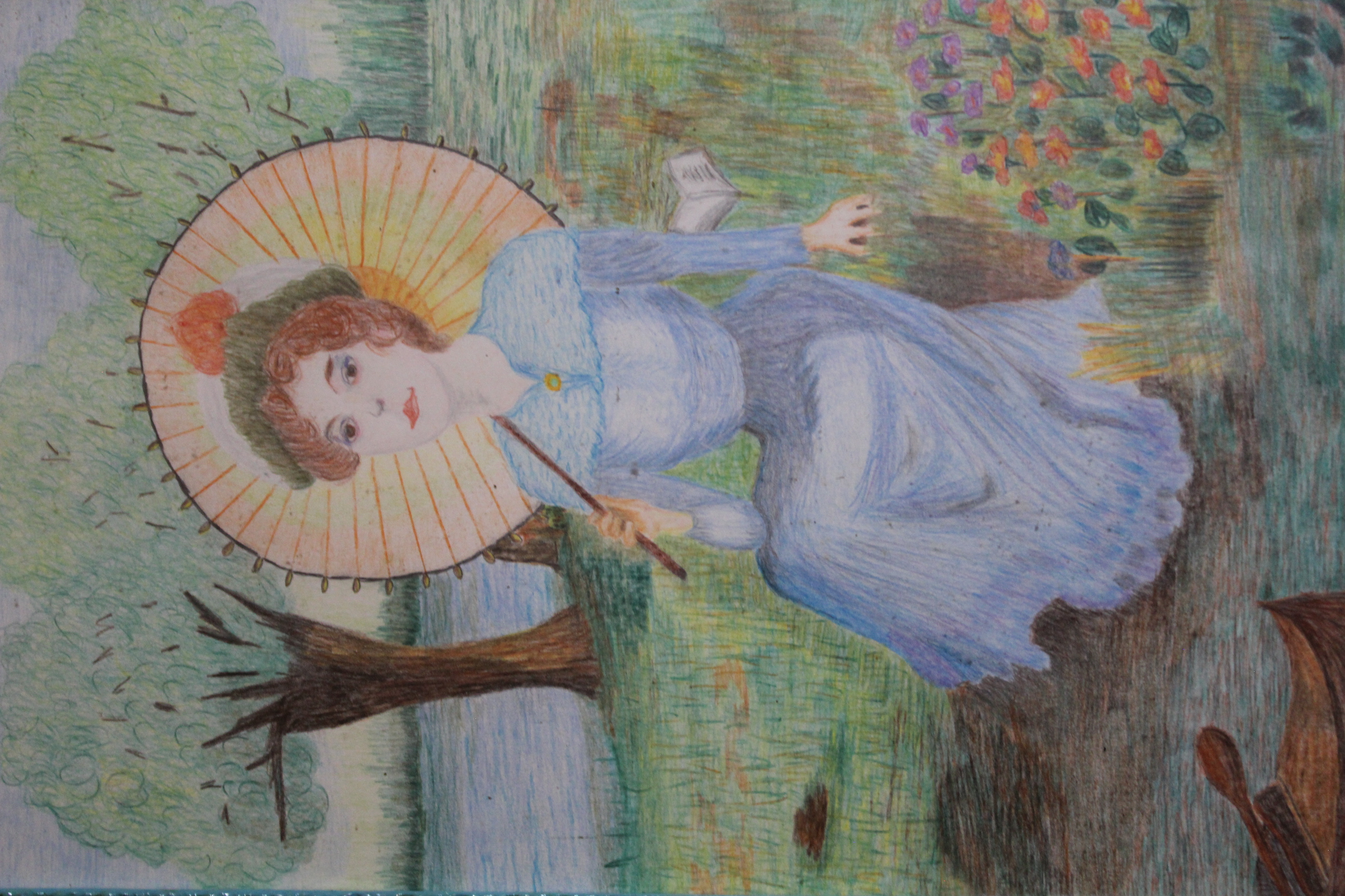 Œuvre encre de Chine série Nature 50x70cm