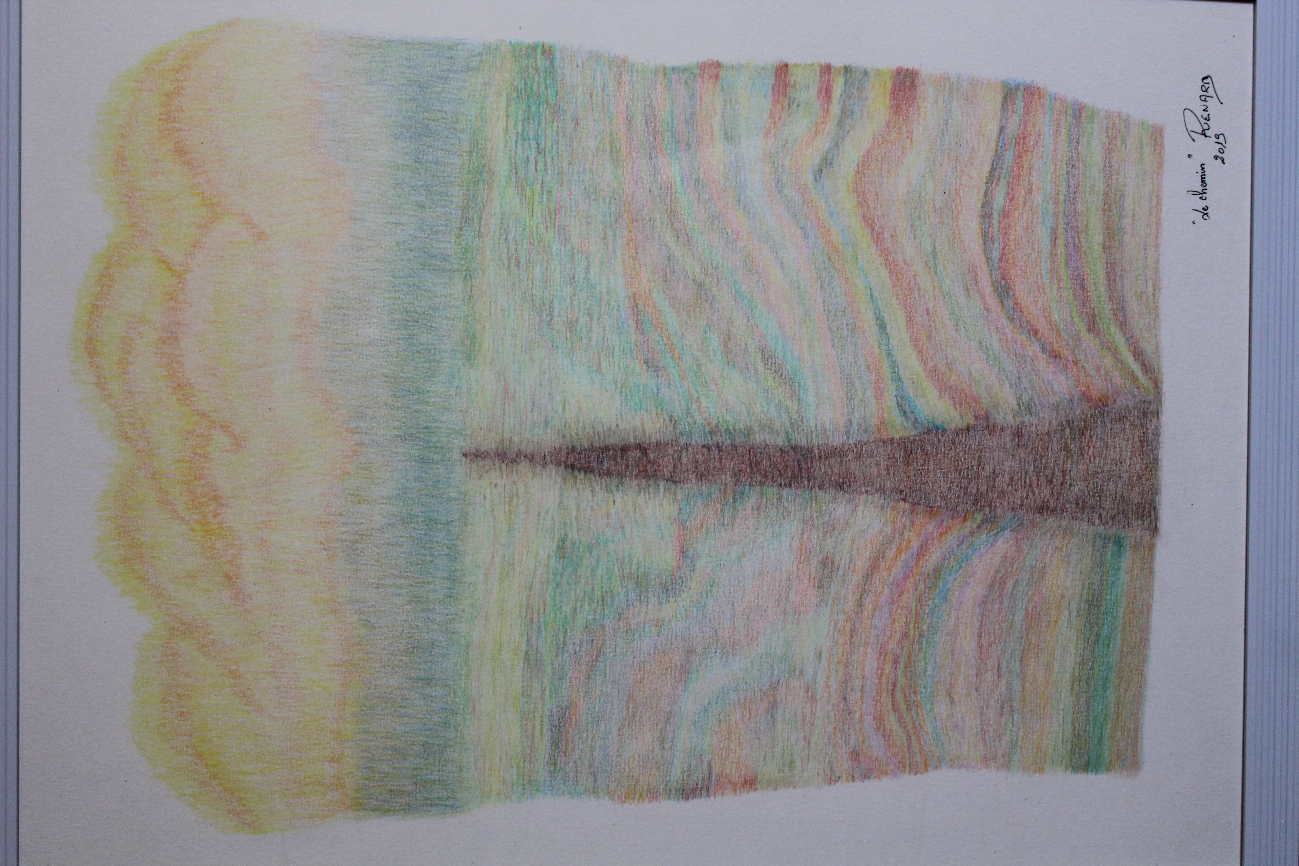 Œuvre encre de Chine série Nature 50x70cm