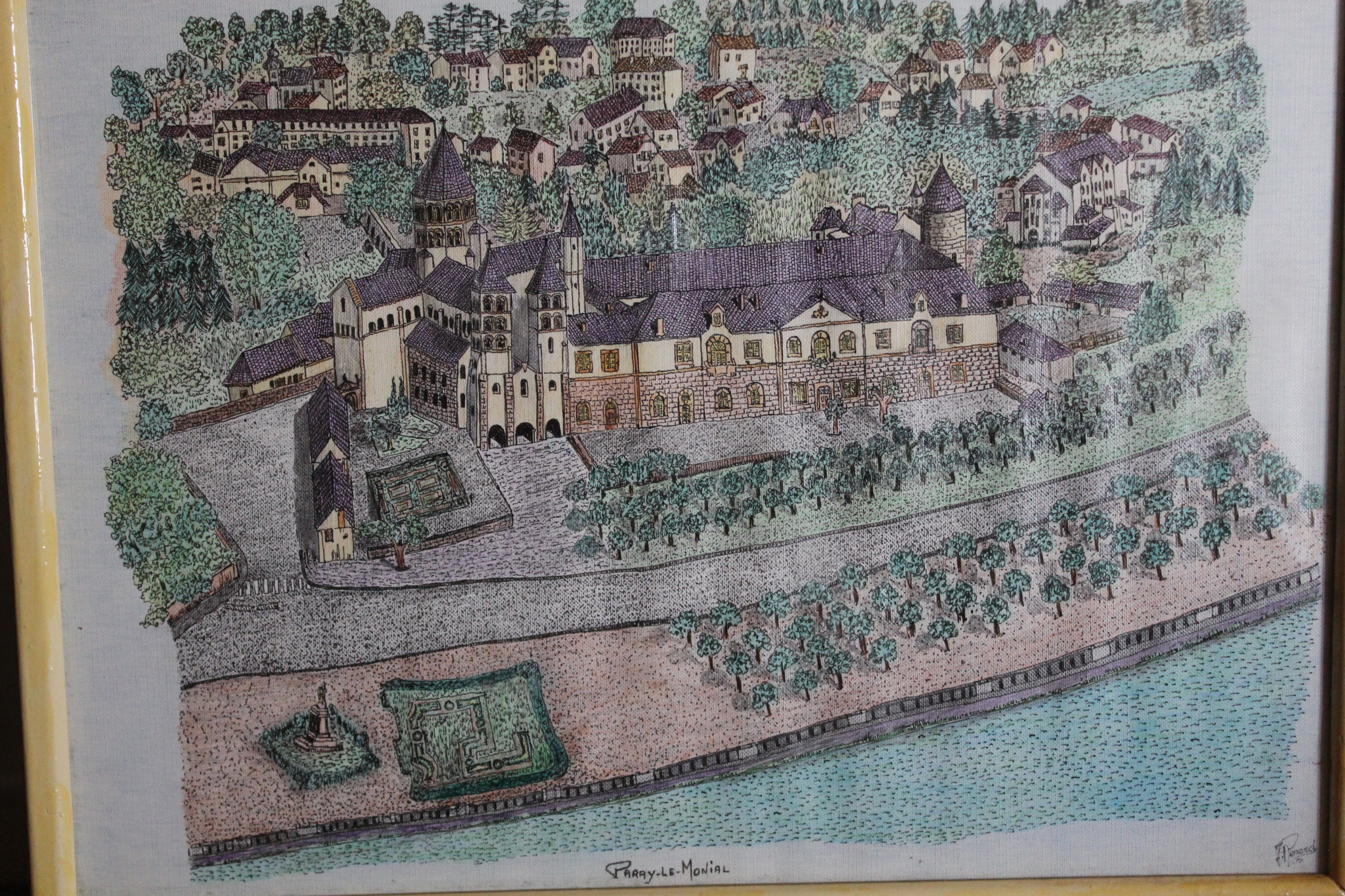 Œuvre encre de Chine série Nature 50x70cm