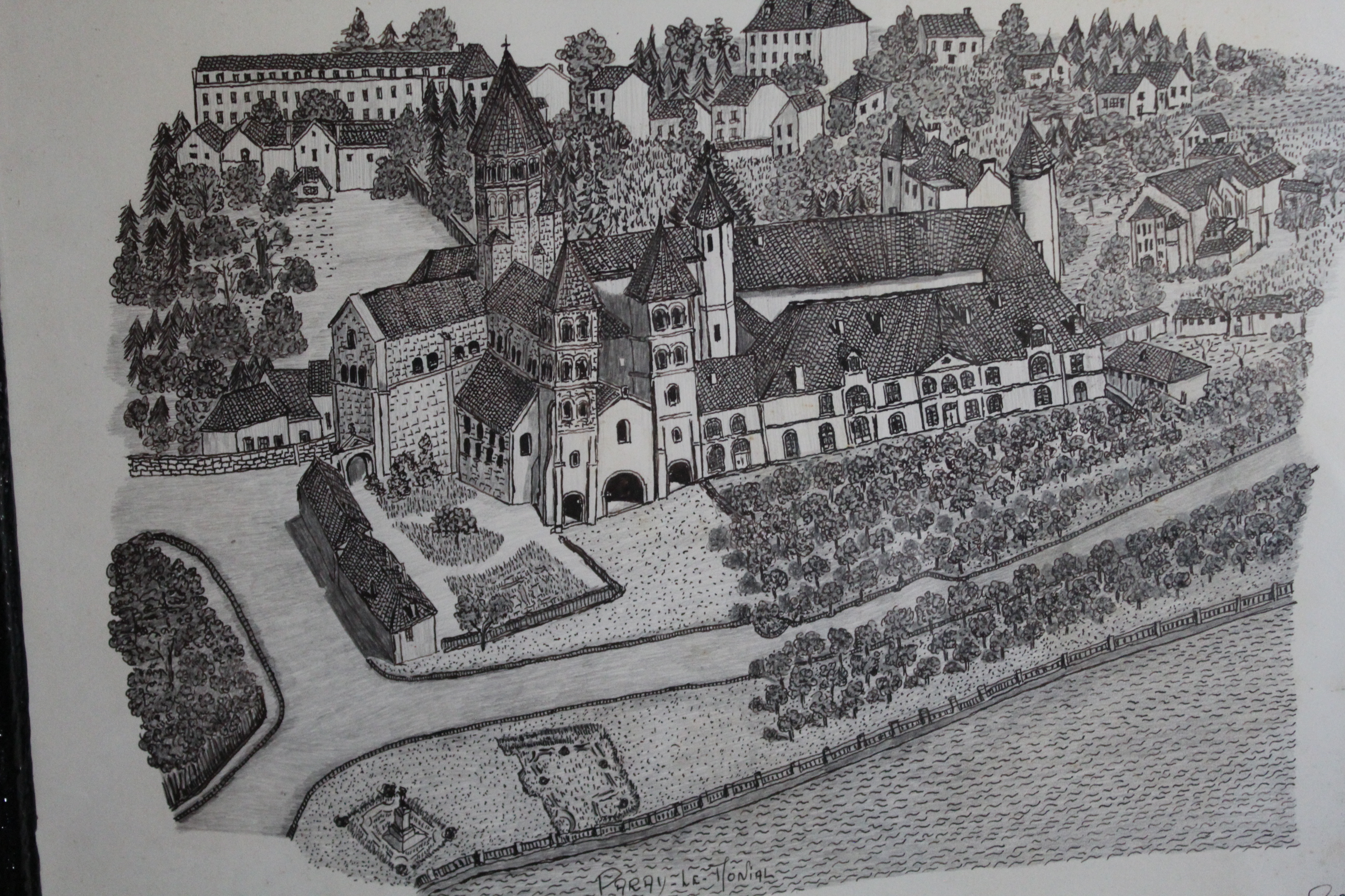 Œuvre encre de Chine série Nature 50x70cm