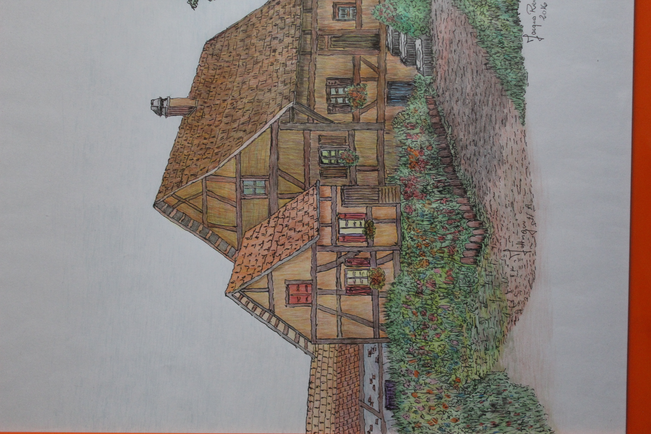 Œuvre encre de Chine série Nature 50x70cm