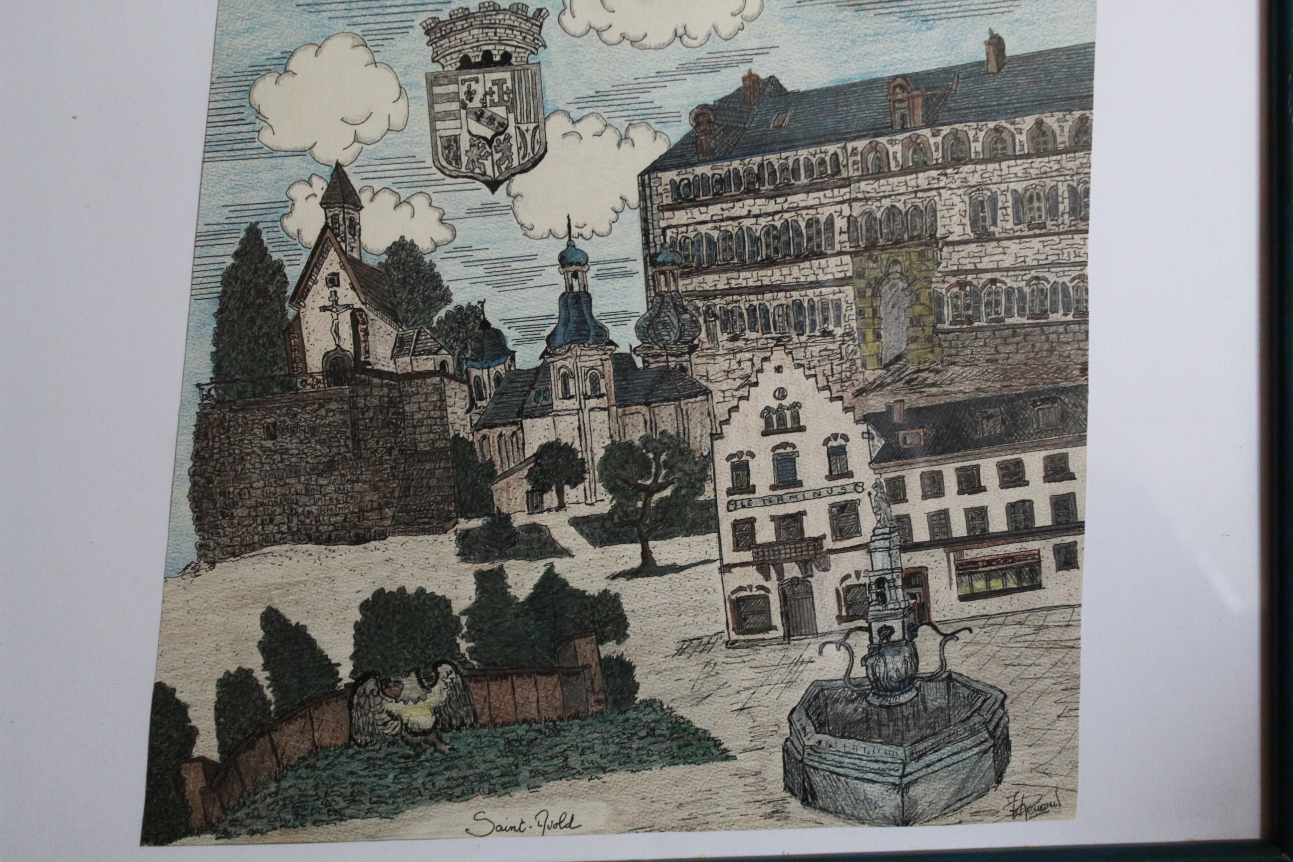 Œuvre encre de Chine série Nature 50x70cm