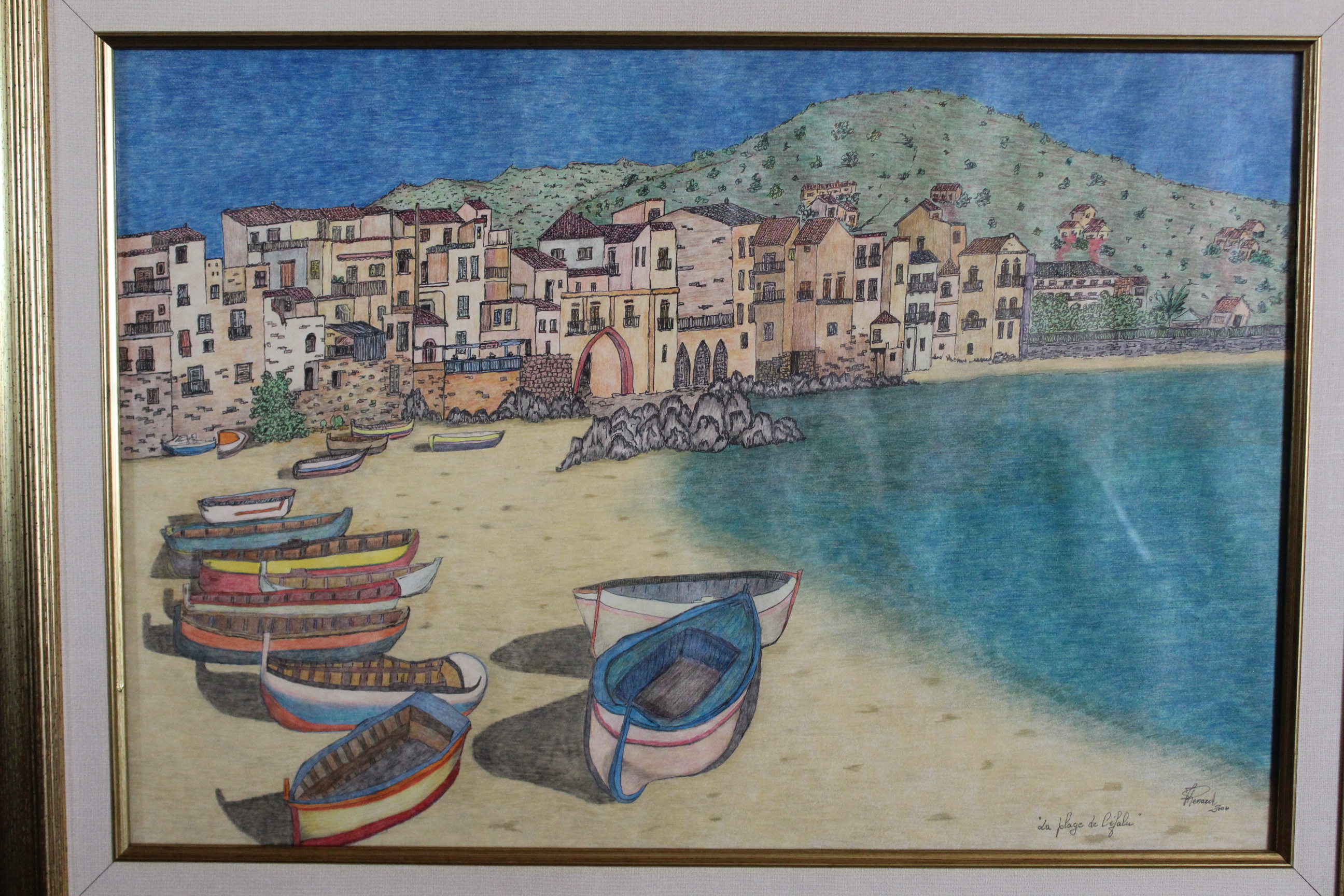 Œuvre encre de Chine série Nature 50x70cm