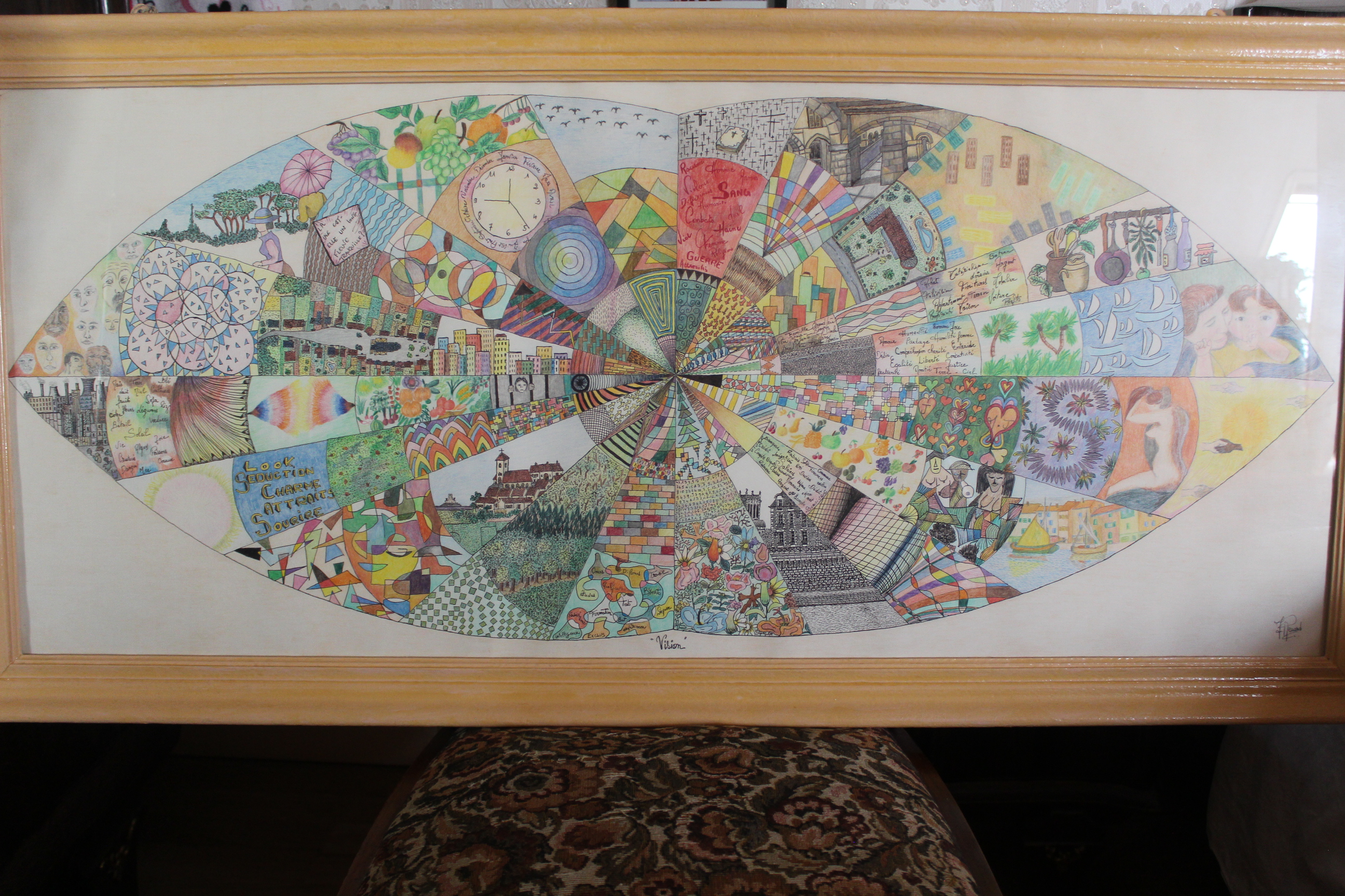 Œuvre encre de Chine série Nature 50x70cm