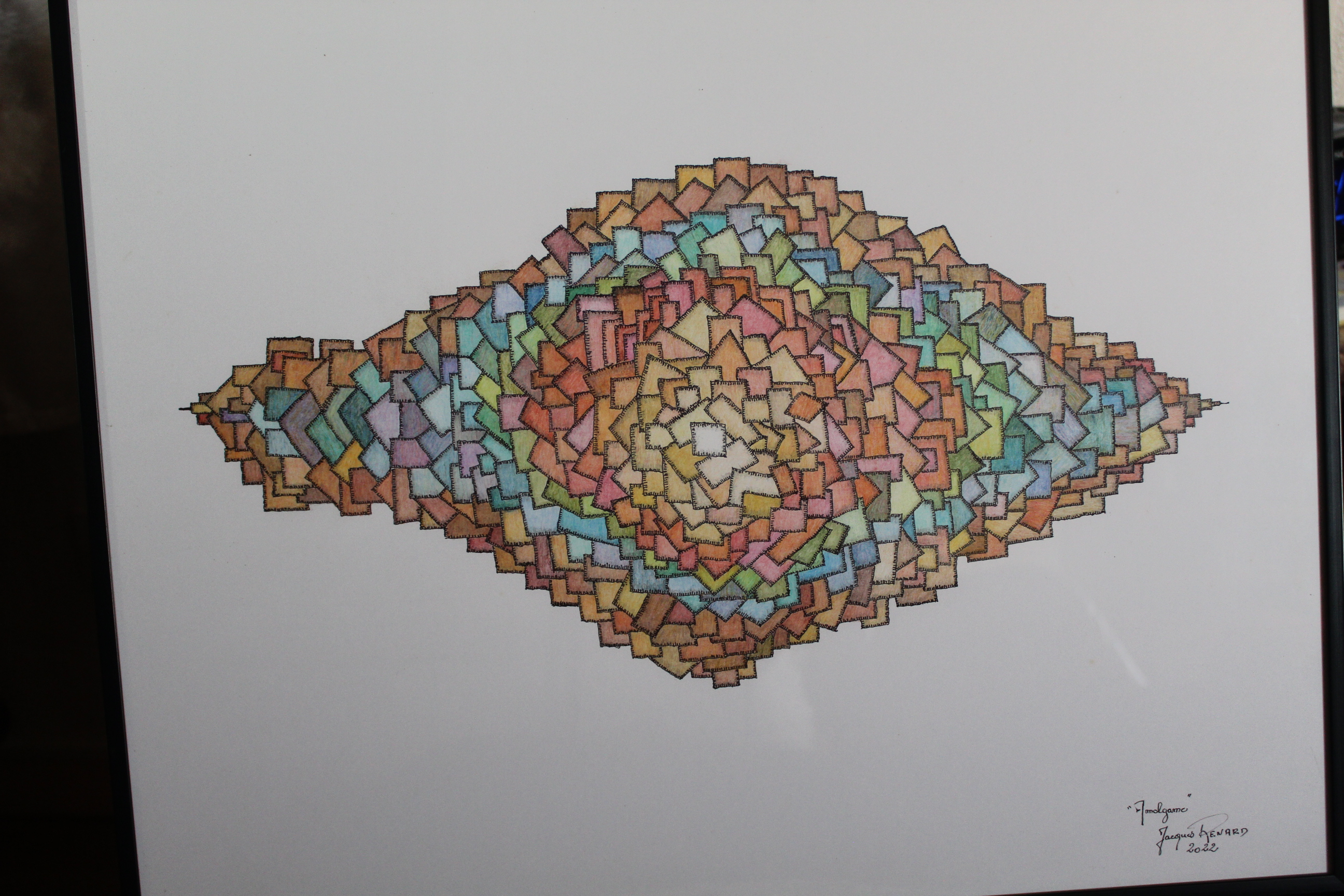 Œuvre encre de Chine série Nature 50x70cm