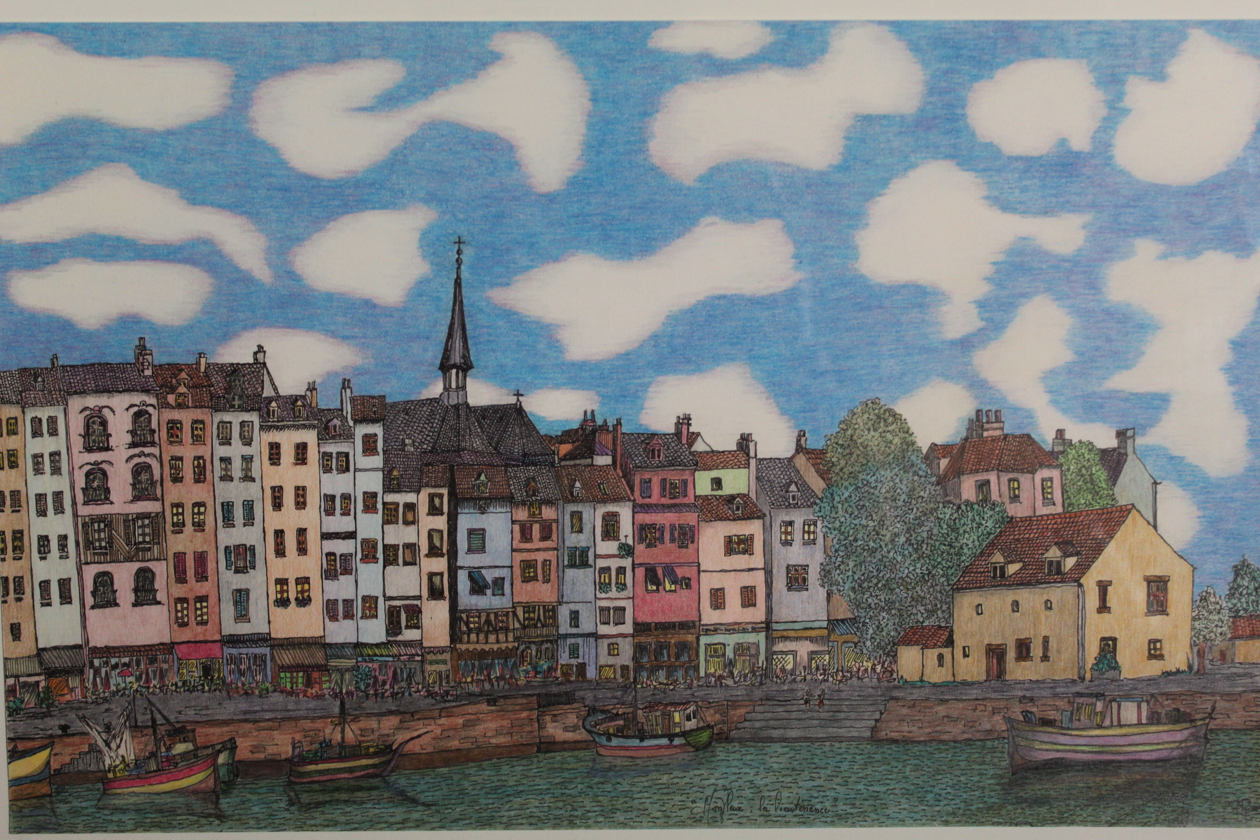 Œuvre encre de Chine série Nature 50x70cm