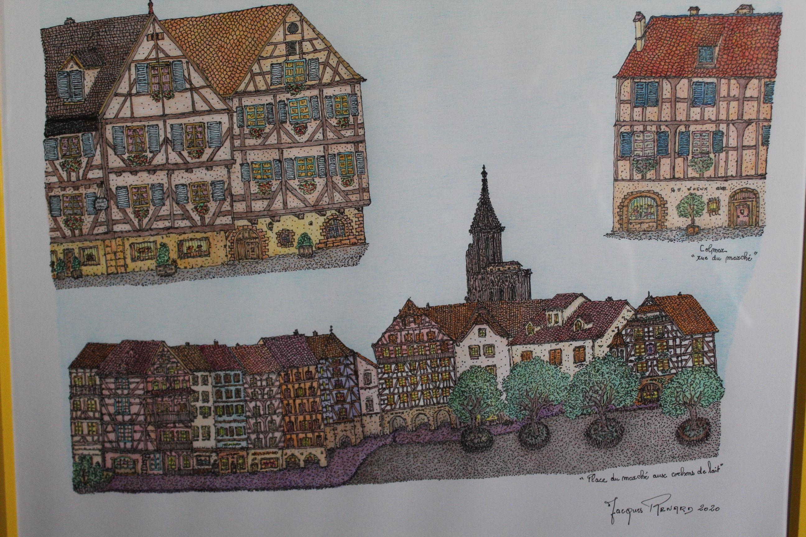 Œuvre encre de Chine série Nature 50x70cm