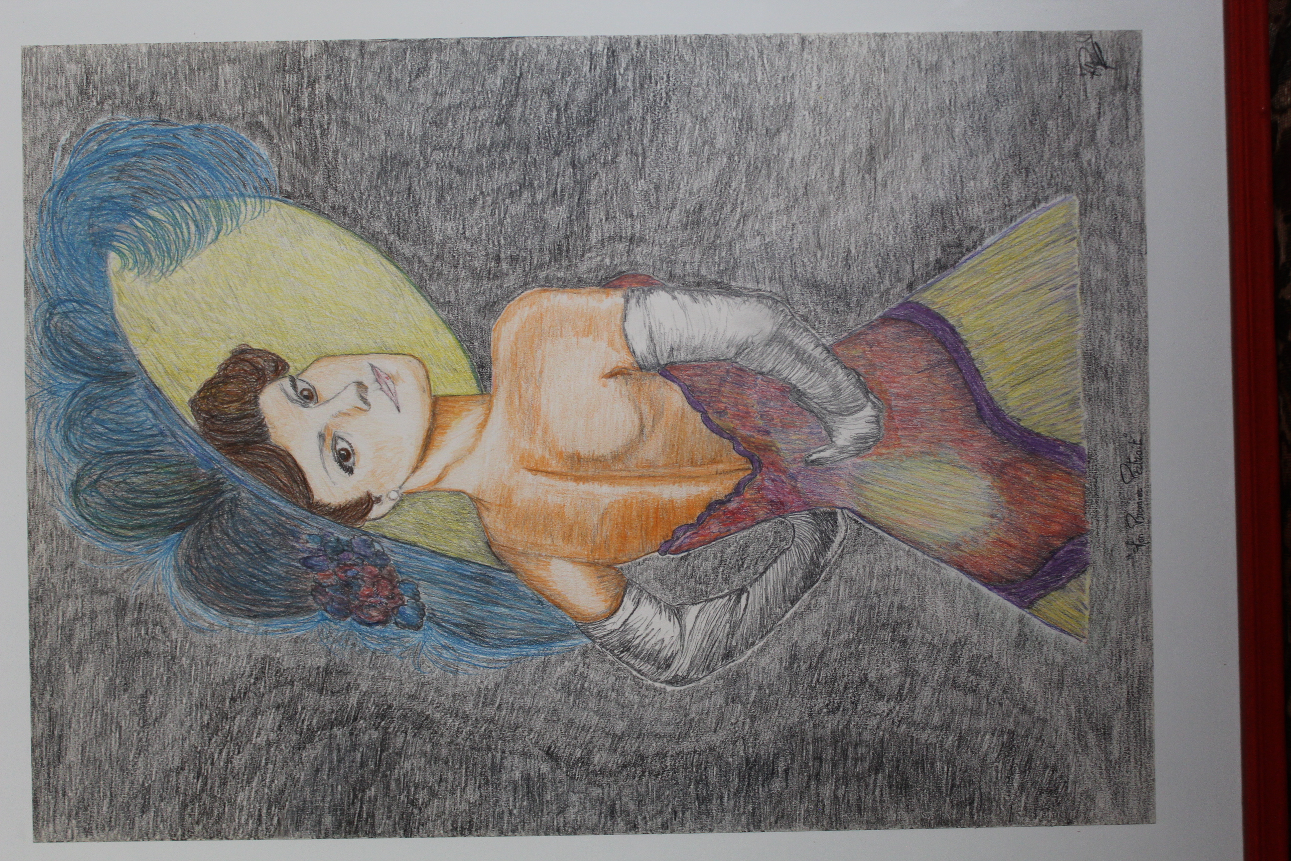 Œuvre encre de Chine série Nature 50x70cm