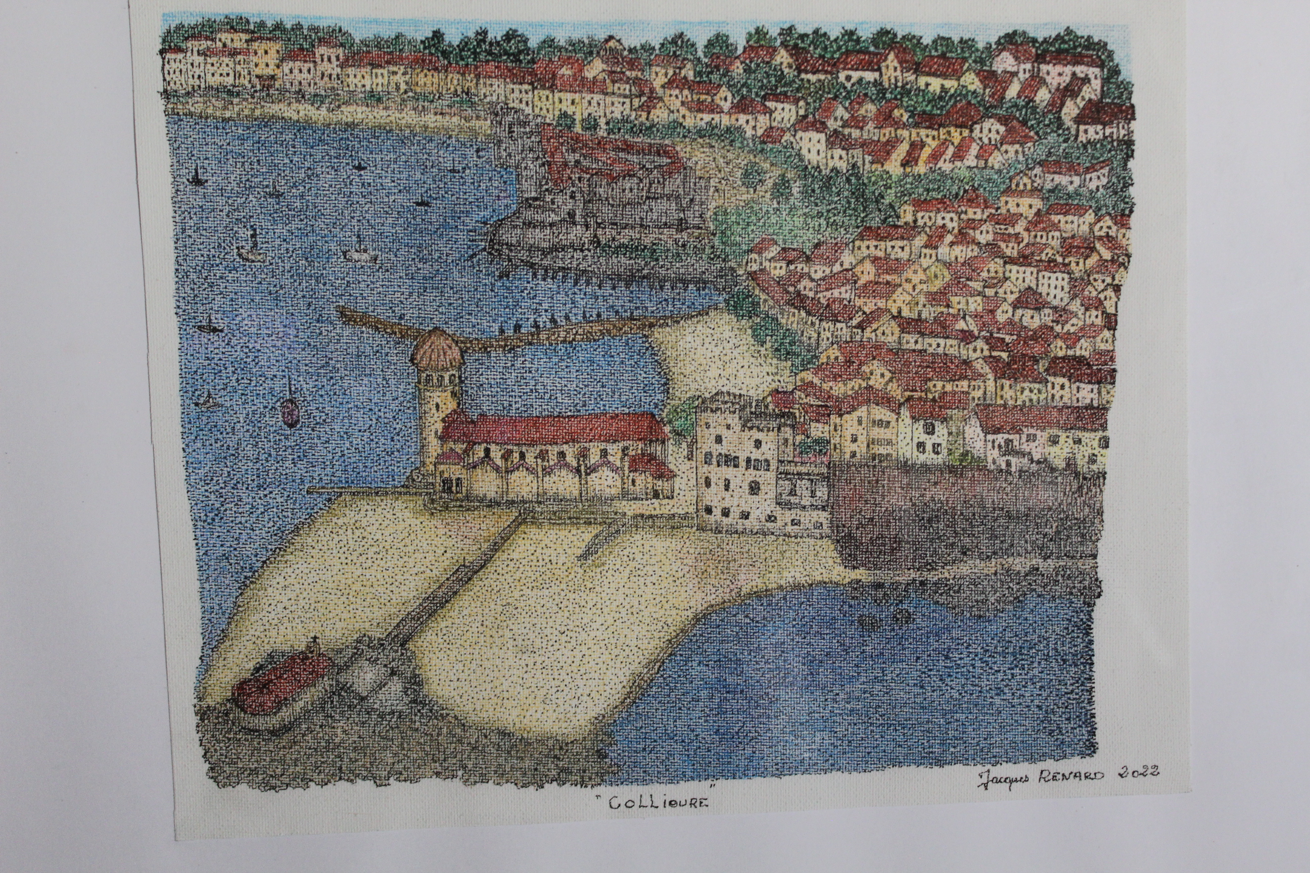 Œuvre encre de Chine série Nature 50x70cm