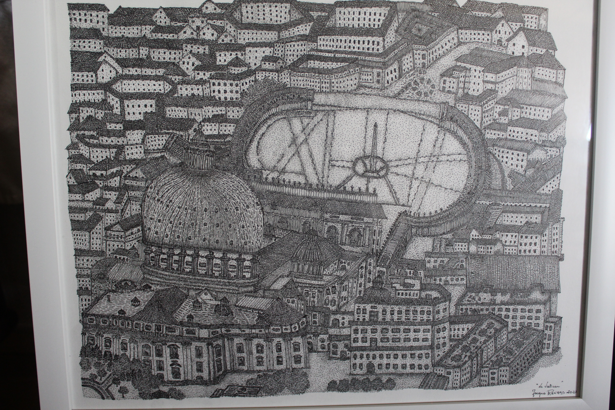 Œuvre encre de Chine série Nature 50x70cm