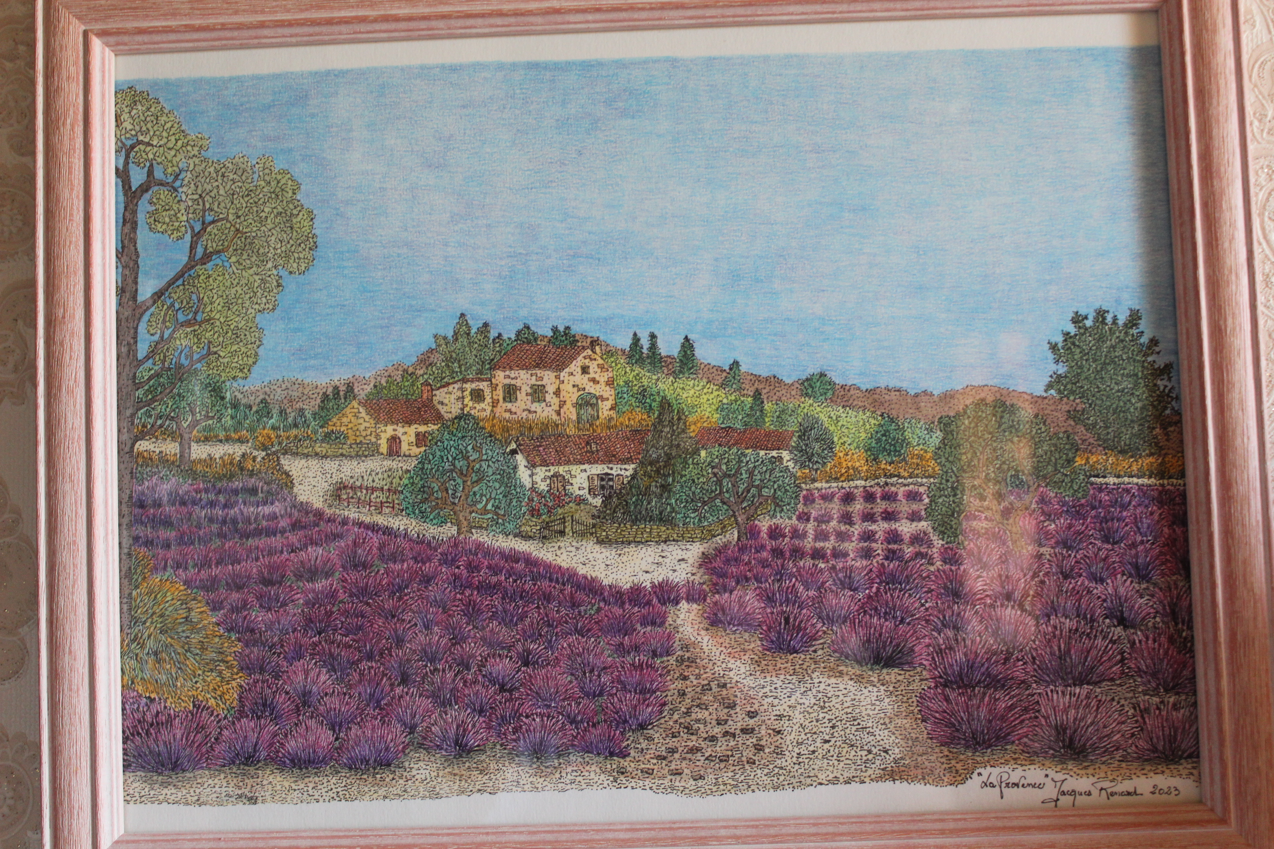 Œuvre encre de Chine série Nature 50x70cm