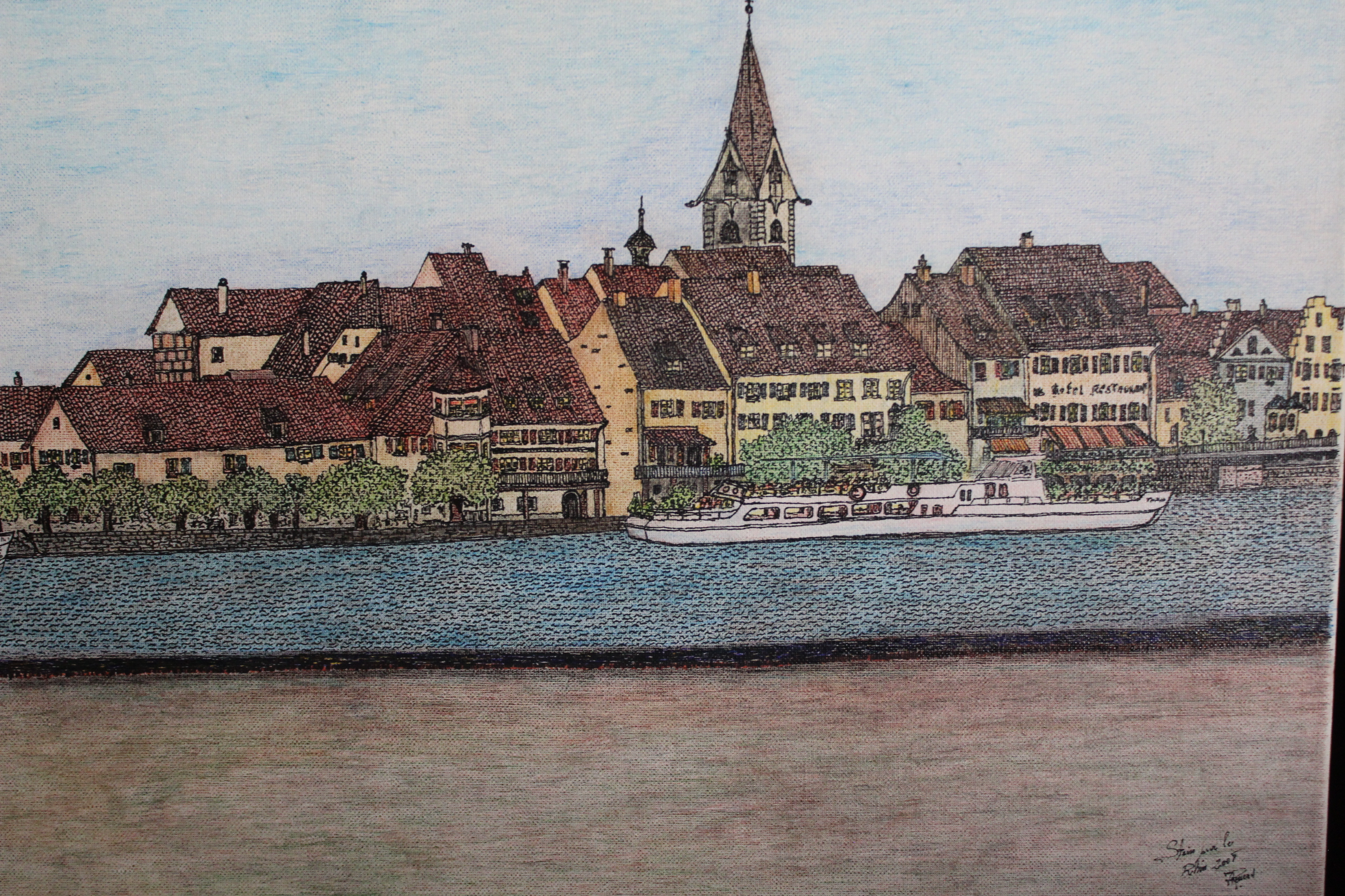 Œuvre encre de Chine série Nature 50x70cm