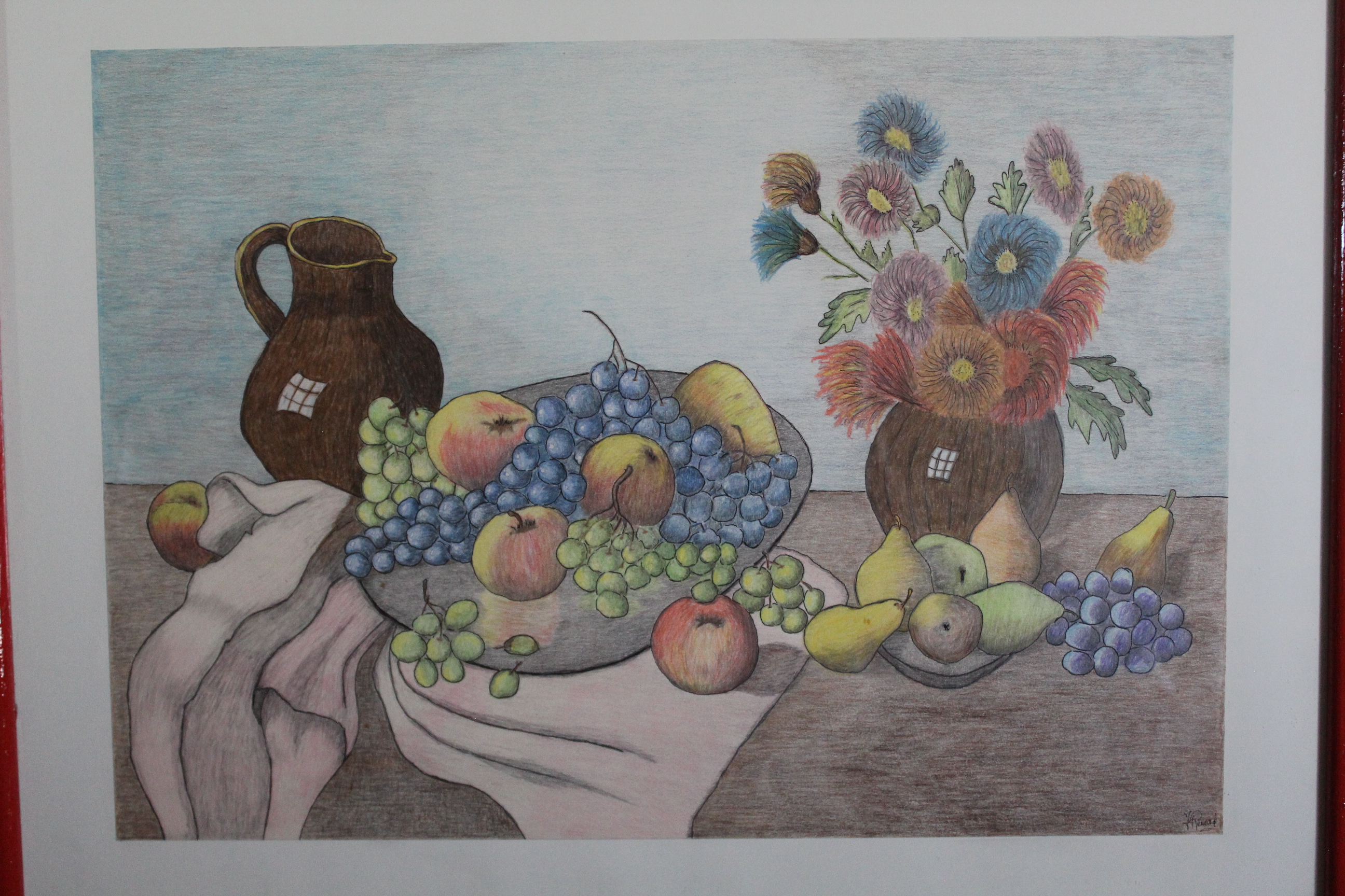 Œuvre encre de Chine série Nature 50x70cm