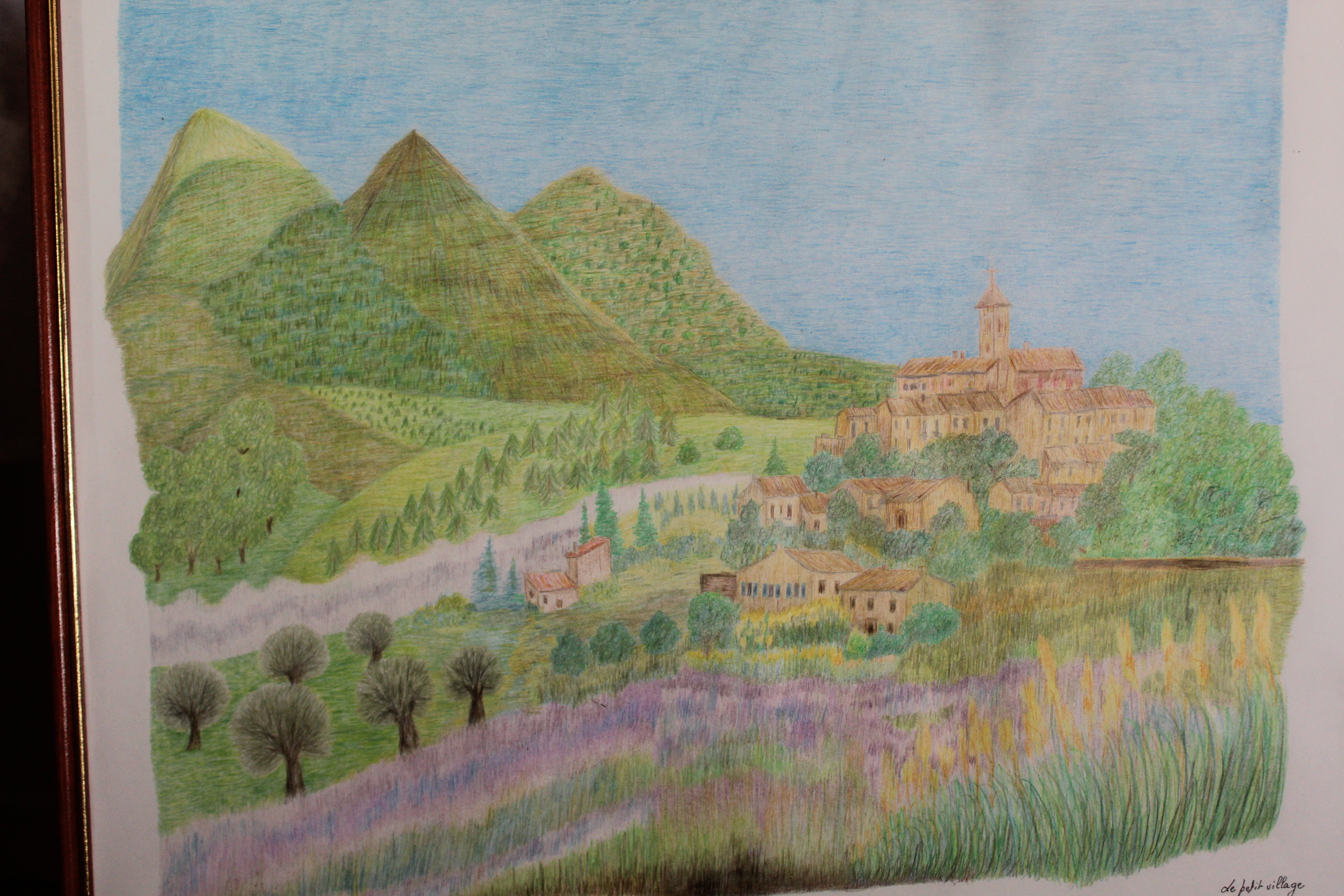 Œuvre encre de Chine série Nature 50x70cm