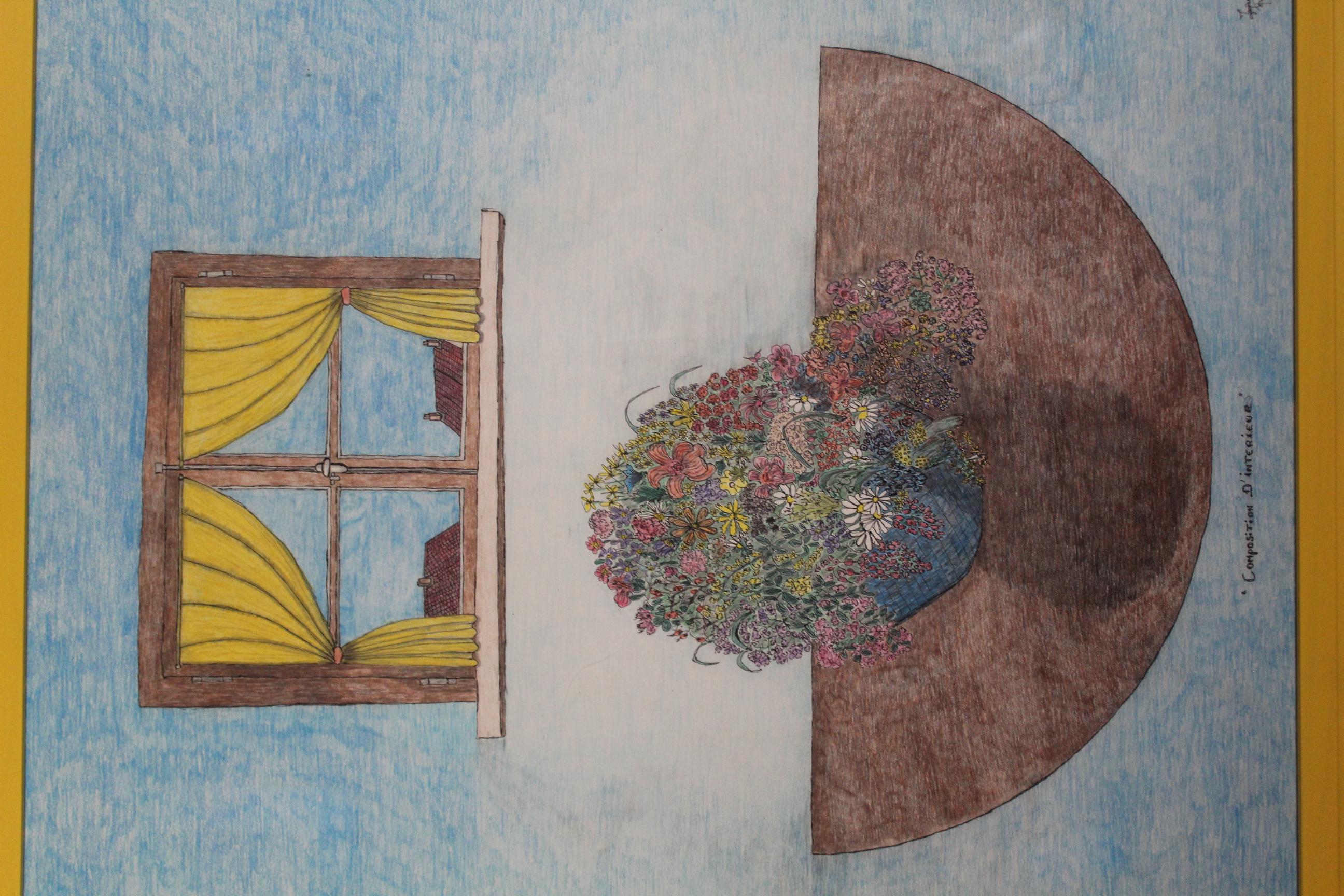 Œuvre encre de Chine série Nature 50x70cm