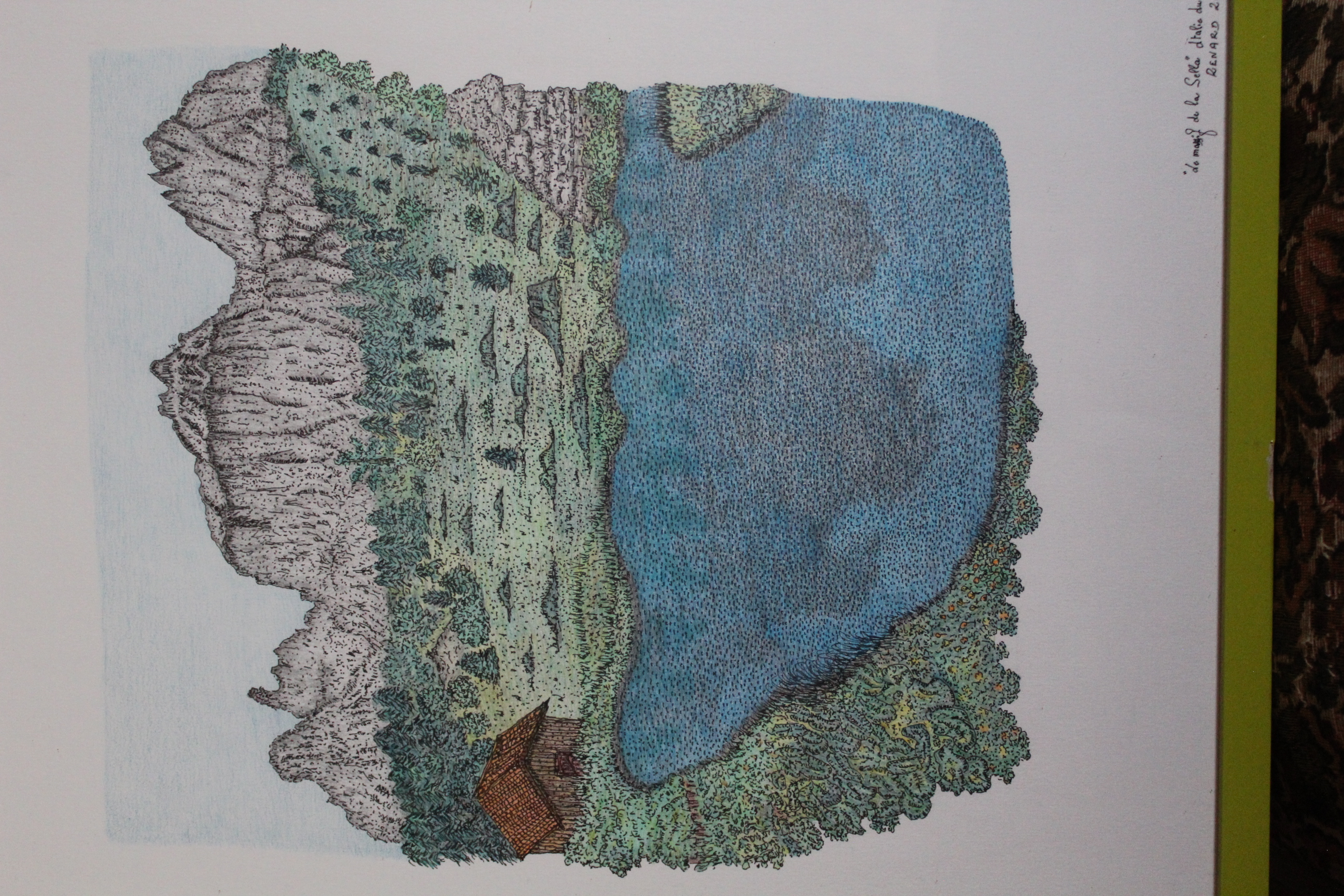 Œuvre encre de Chine série Nature 50x70cm