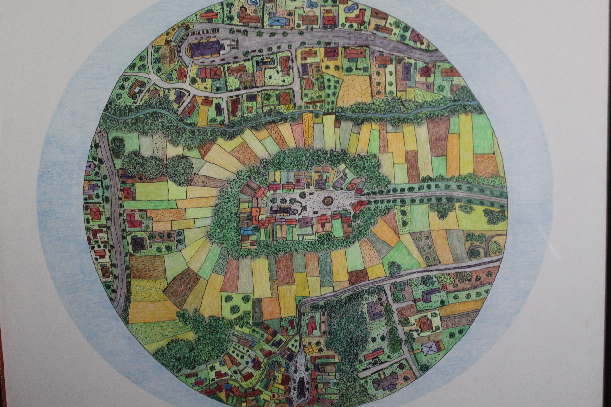 Œuvre encre de Chine série Nature 50x70cm