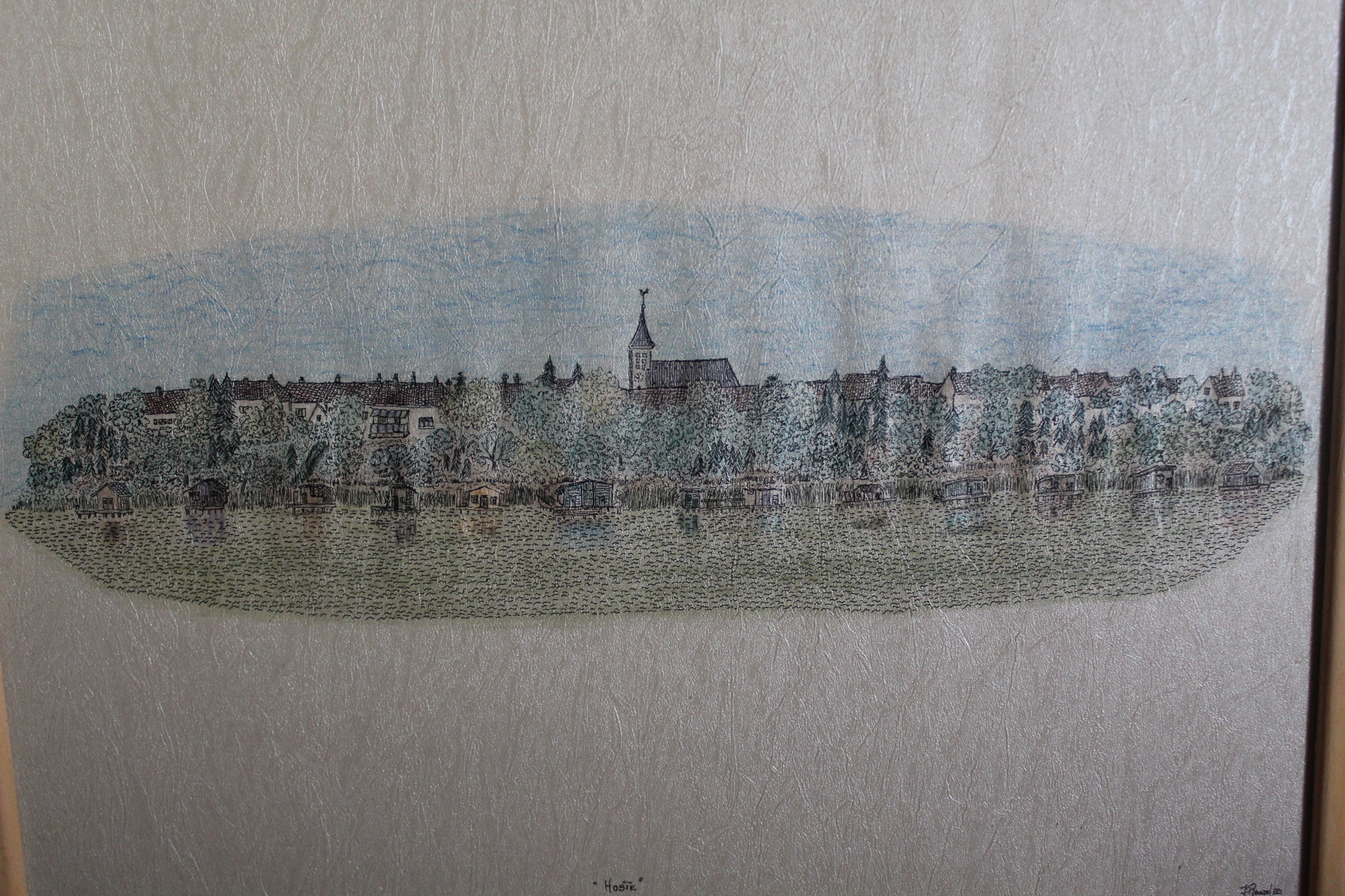 Œuvre encre de Chine série Nature 50x70cm